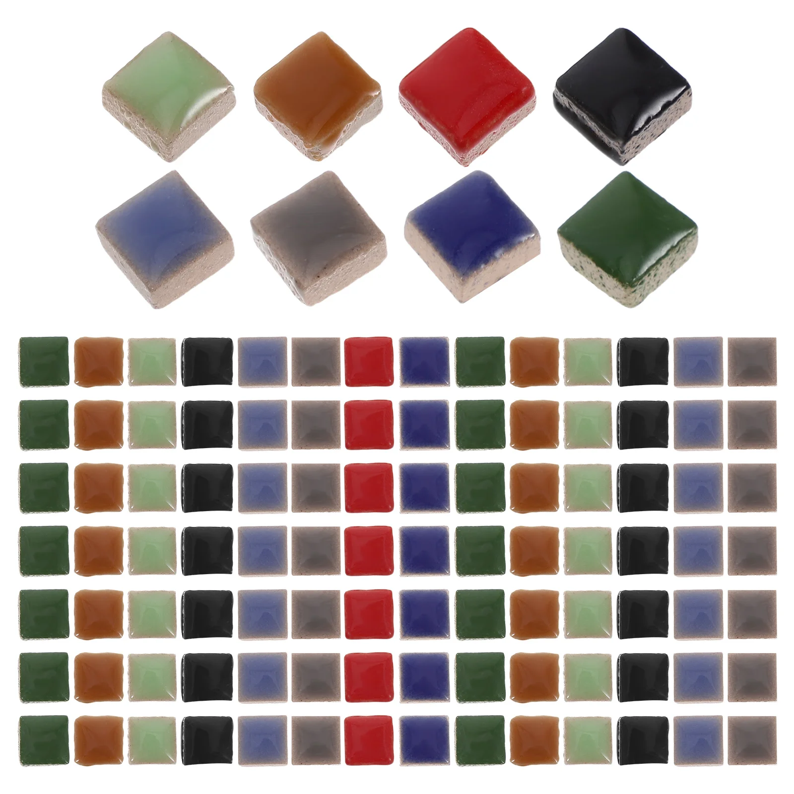 

Ceramic Tiles 200g Mosaics Ceramic Pieces DIY Crafts Mini Accessories Decorative Tile Art Square Home Wall Bathroom Kitchen