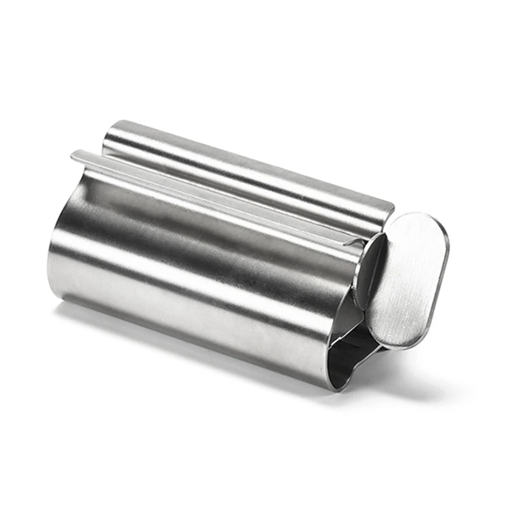 Stainless Steel Toothpaste Tube Squeezer Toothpaste Holder Dispenser Rolling Tube Toothpaste Squeezer Bathroom Accessories
