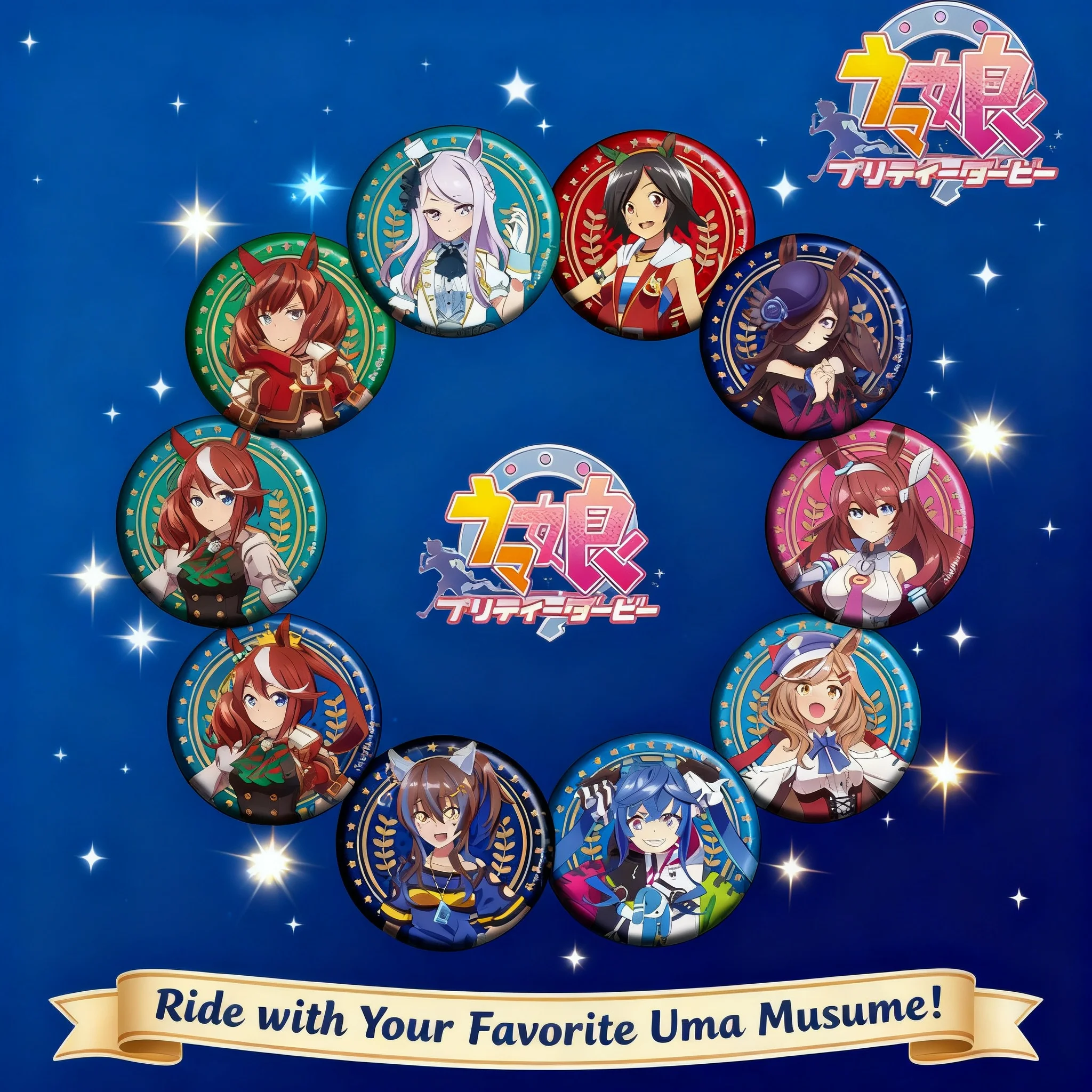 

Anime Uma Musume Badge Pin Special Week Silence Suzuka Manga Merchandise Gift Brooch Poster