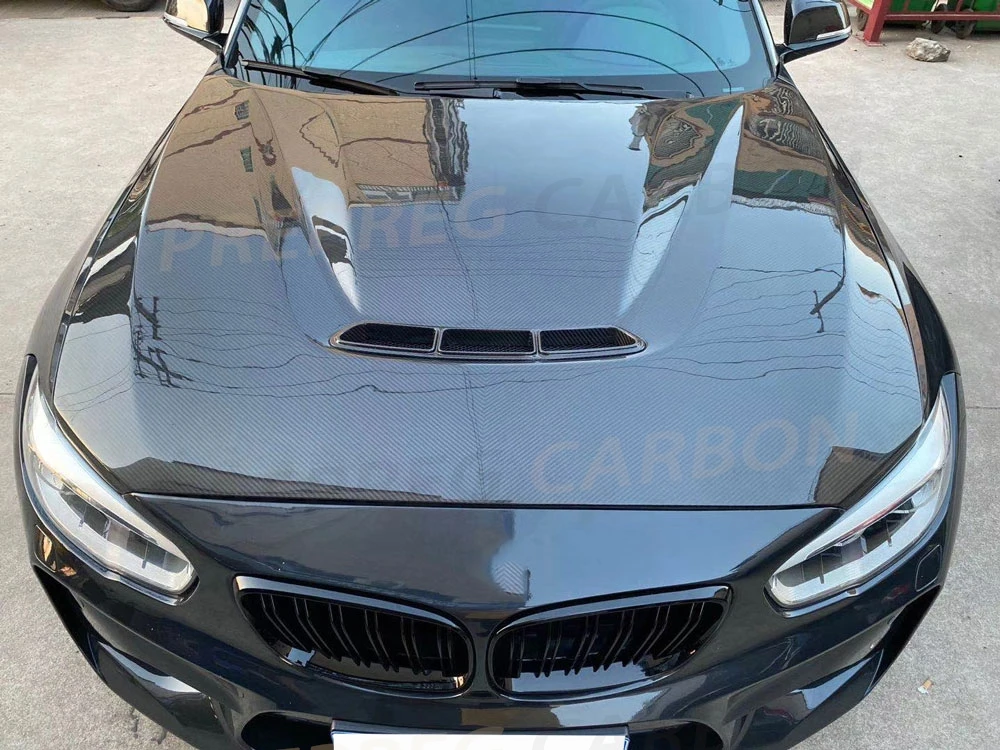 

Передняя крышка капота двигателя автомобиля, сухая крышка капота из углеродного волокна для BMW 1 серии F20 2 серии F22 F87 M2 Капот