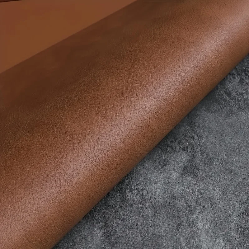 4pcs, Leather Placemats, Rectangular, Waterproof, Heat Insulated Table Mats For Dining Kitchen, Brown Cowhide Pattern Design