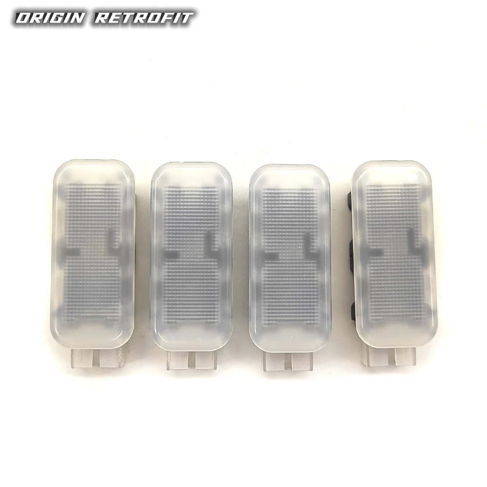 for Audi A4 B9 Q5 Multiple color footwell foot light 4pcs with wire