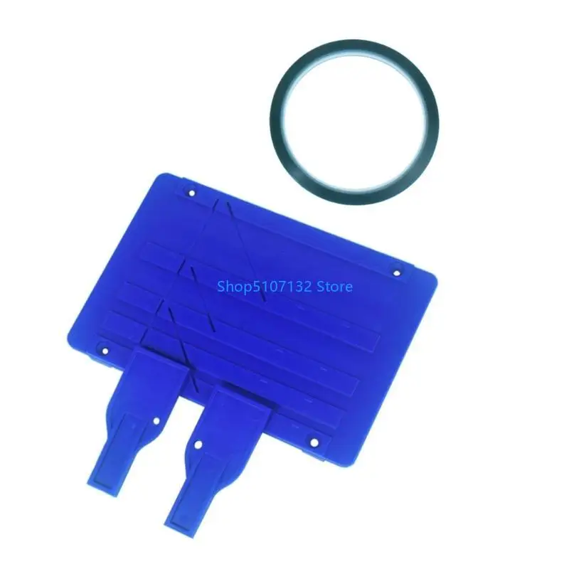 

87HD Tape Splicing Set Reel to Reel Tape Recorder Splicing Block Tape for Opening Cassette Tape Repair with Two Fixers