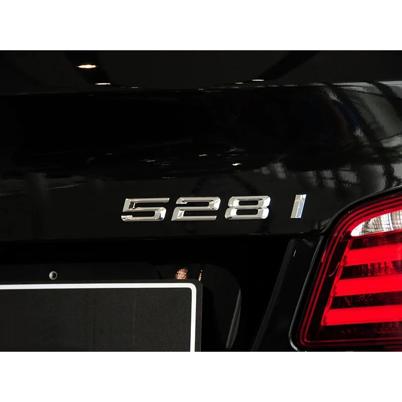 صندوق السيارة حروف شعار شارة شارة ملصق ، ABS ، بي إم دبليو 5 سلسلة ، 520i ، 525d ، 528i ، 530i ، 535i ، 540d ، 530e ، 535e ، E60 ، E61 ، F10 ، F11 ، G30 ، g31