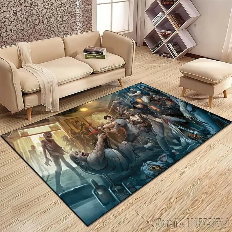 P-Project Zomboid Muster Teppich für Schlafzimmer Bodenmatte Dekor Wohnzimmer Teppich Anti-Rutsch-Teppiche Home Decor Gamer Zimmer