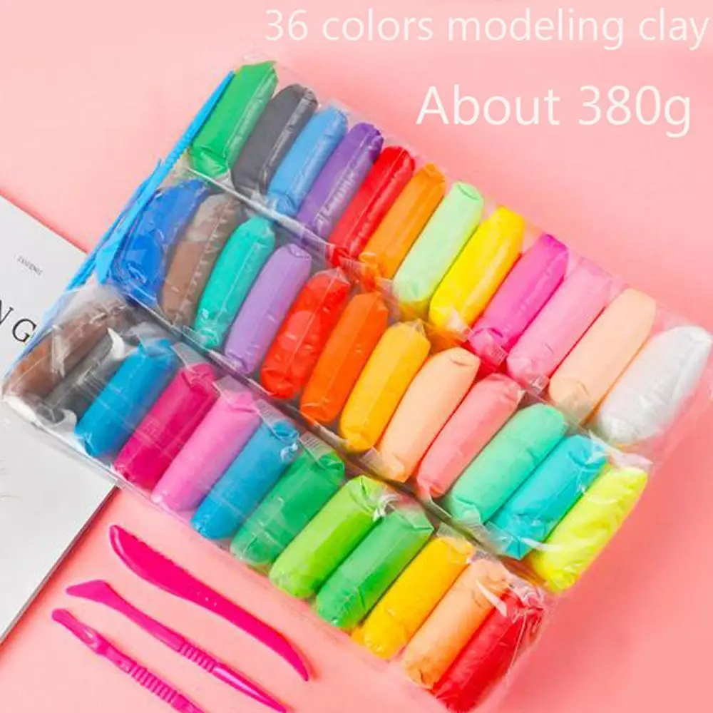 Gift Colorful 5D Toys Light Clay Toys DIY Toys Soft Clay Super Light Slimes Modeling Clay 36 Colors Slimes Air Dry Plasticine