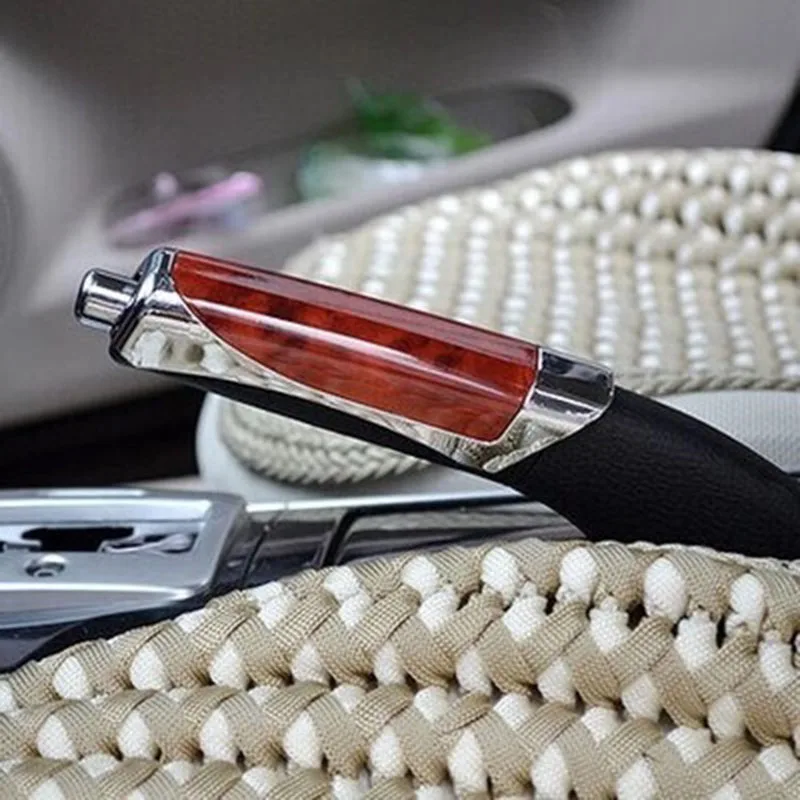 Car  Anti-slip Handbrake Grip Protect Cover Smooth SUV Interior Accessory For Toyota Land Cruiser Prado FJ120 FJ150 FJ200 FJ100