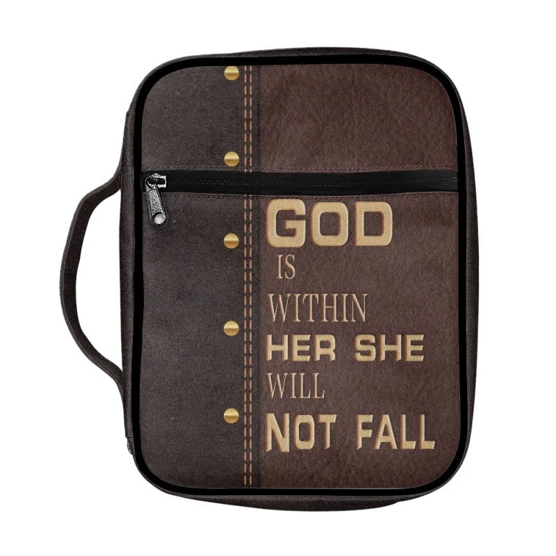 Bible Cover 1pcs Large Bible Study Book Holy Cover Case Carry Bag Protective Canvas Handbag Book Storage Bag for Lady Organizing