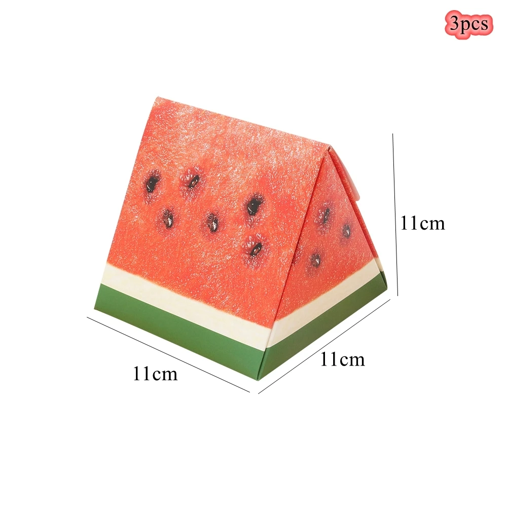 1Set Watermelon Eco-Paper Straws Hanging Banner Cake Toppers for Summer Watermelon Birthday Party Decor Kids Gifts Supplies