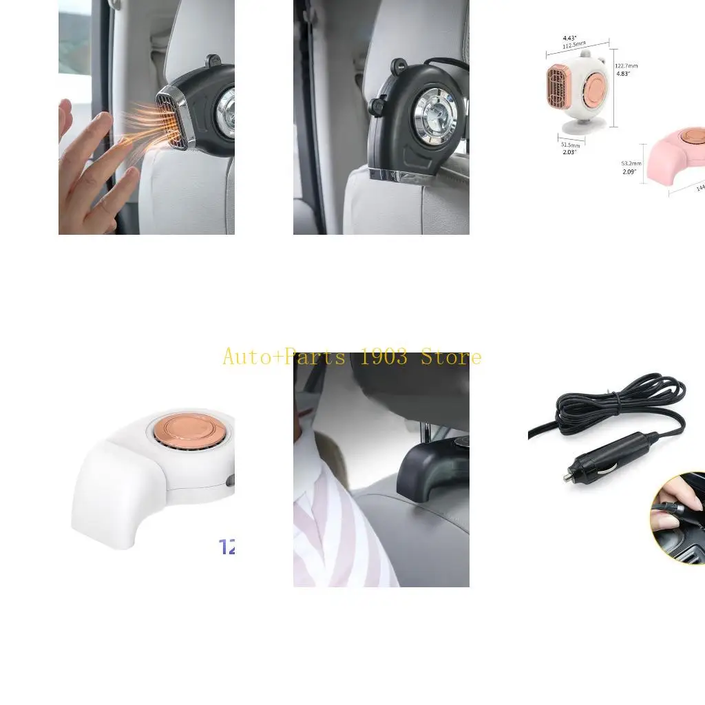 

E21C Portable Car Heater Fan Anti-Fog 150W 12V Fan Windshield Defroster Auto Warmer Air Blower Vehicle Demister Heating Dryer