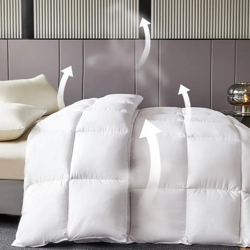 Four Seasons Quilt White Cozy Fluffy Quilt Core Soft Polyester Comforter For Home Hotel Dorm Hospital Full 150*200 Drop Ship