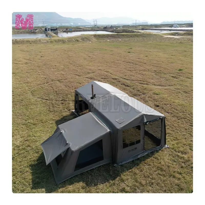 

Expandable Air Shelter with Detachable Bedroom and Main Tent
