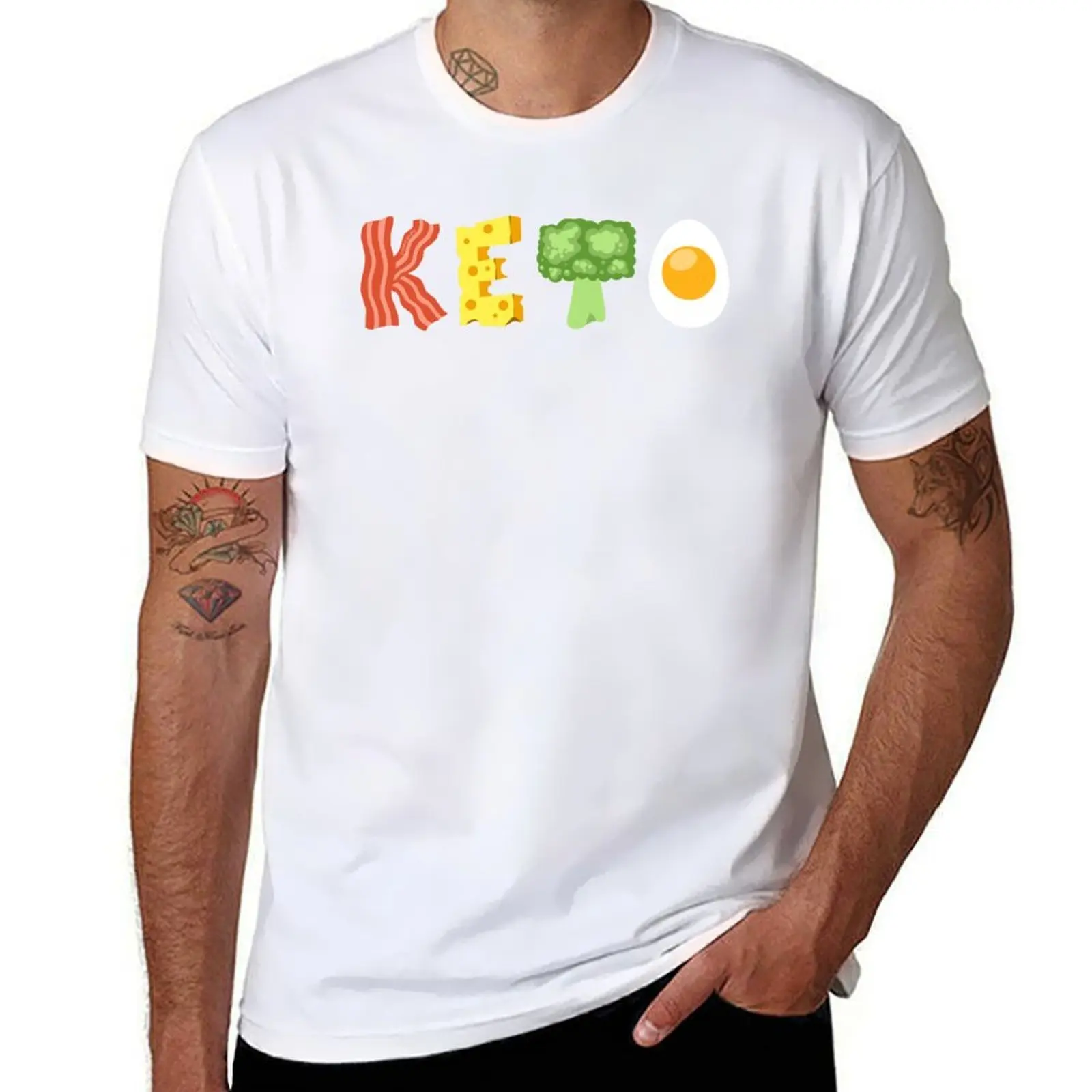 

ConeCandy: 4 футболки Pillars of Keto, мужские хлопковые мягкие футболки, мужская однотонная футболка
