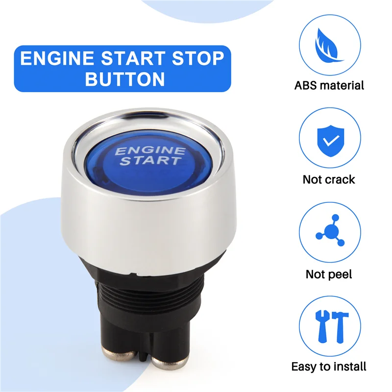 L39A-Motor Taste Auto DC 12V 24V Auto Starten Motor Taste Licht Schalter Taste Starten Zündung Schalter für Racing
