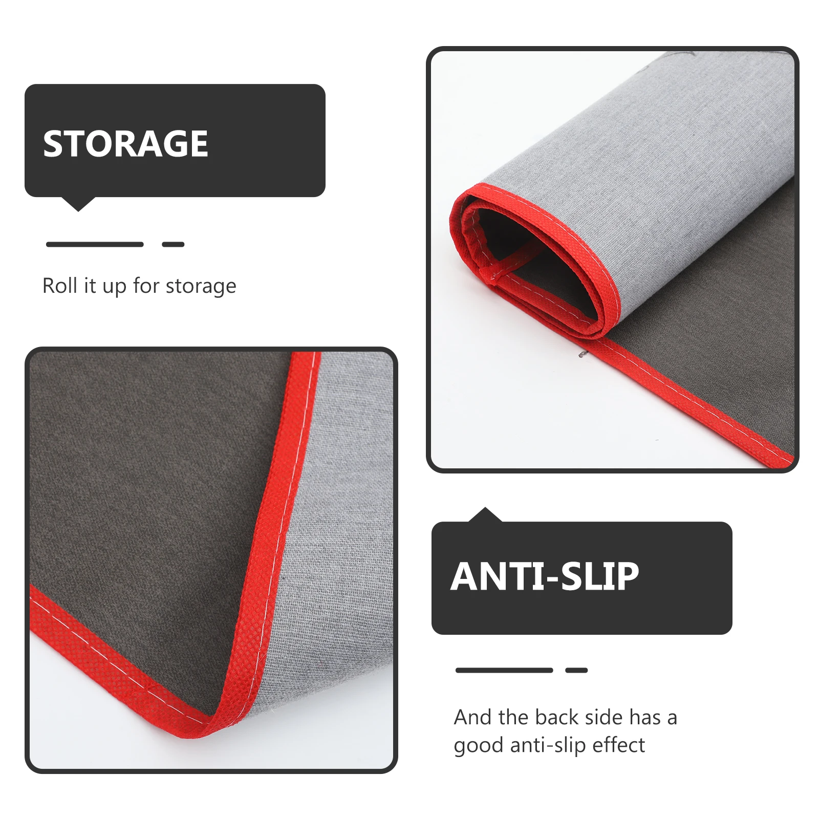 

Noise Reduction Mahjong Mat Slip-Resistant Silent Table Protector Roll-Up Mahjong Cloth Gaming Table Cover Board Game Mat