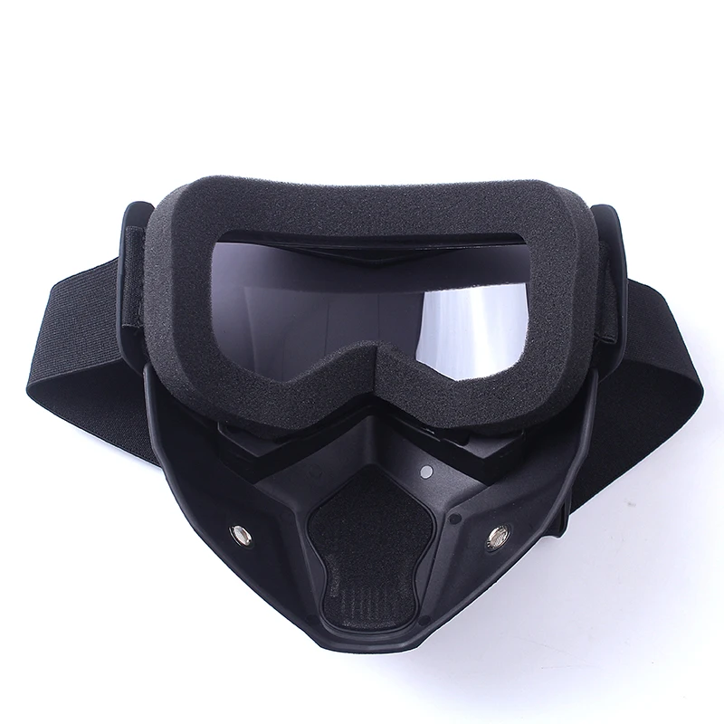 zlangsports Goggles Mask Anti-UV Detachable  Ski Mask Motorcycle HD Motocross Glasses Retro Riding Masks