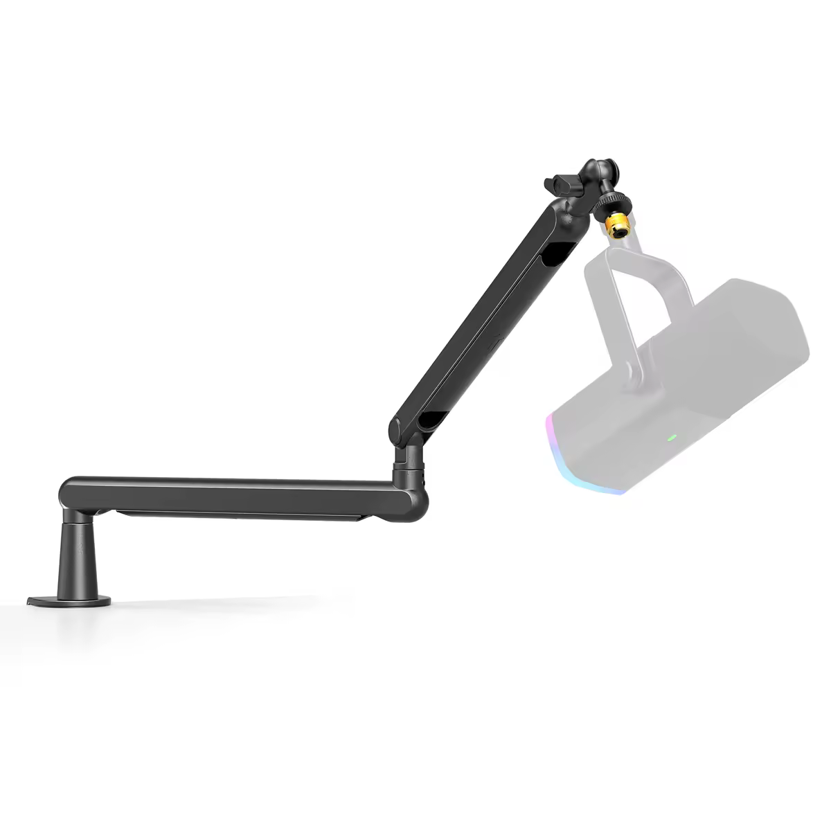 Suporte de microfone de braço de baixo perfil ajustável FIFINE com gerenciamento de cabos/montagem de mesa, lança de suspensão para K688 Ampligame AM8-BM88