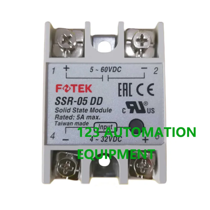 Authentic New FOTEK SSR-05DD 10DD 25DD 50DD 75DD  SSR-25DD-H Solid State Relay Module 5A 10A 25A 50A 75A  dc dc