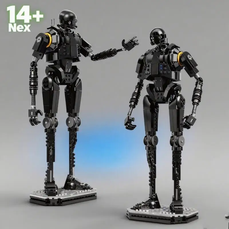 

Новый робот безопасности K2SO 2025, собранная модель строительных блоков, совместимая с 75434, развивающая игрушка для мальчиков и девочек, рождественские подарки