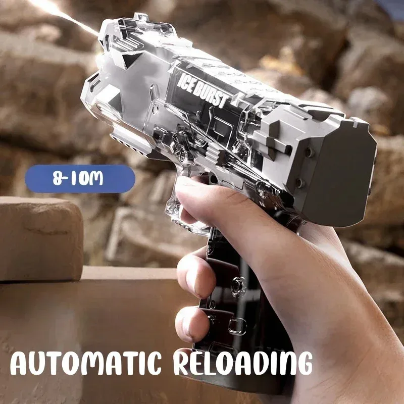 비전기 권총 기계식 연속 발사 물총 장난감 여름 야외 해변 장난감을위한 고압 미니 권총 물총