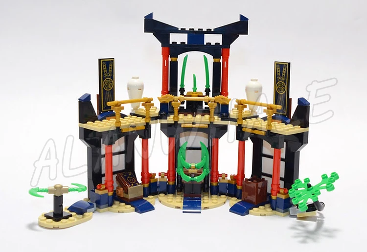 283pcs Shinobi Legacy Tournament of Elements Temple Battle Platform Masters 70111 Building Blocks Toys Compatible With Model