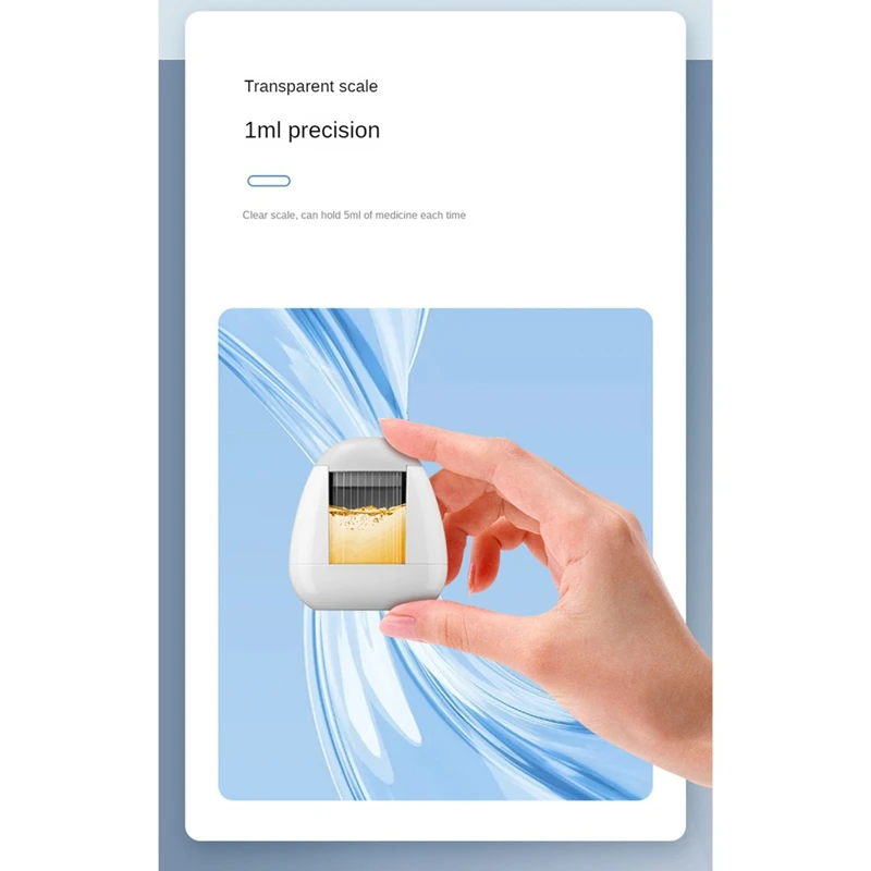 For Hair Growth Serum Oil Nourish Mini Scalp Medicine Comb Hair Head Massager White 1Set