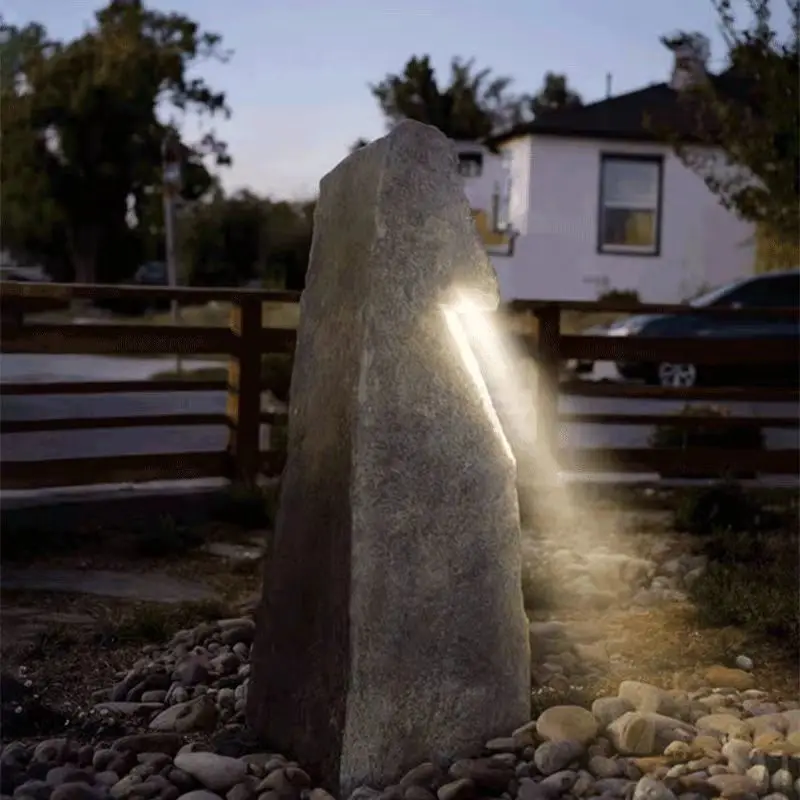 

Outdoor waterproof garden decorative stone lamp resin creative decorative landscape lamp