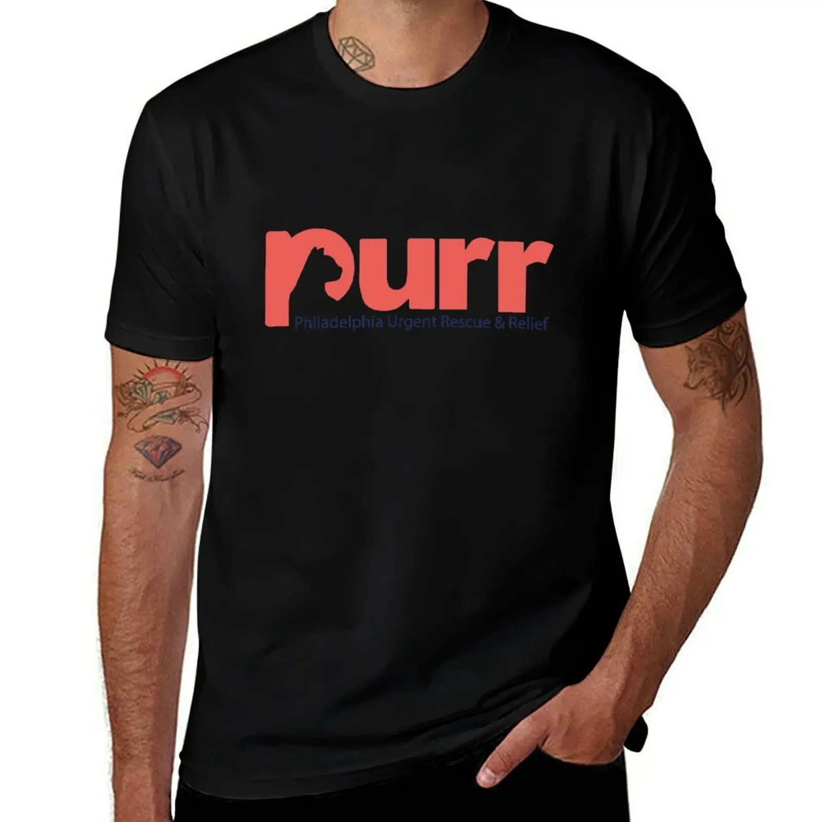 PURR Philly Logo - Shirts, Pillows, Bags, Stickers T-Shirt Breathable Workout Short Sleeve Top T-Shirt