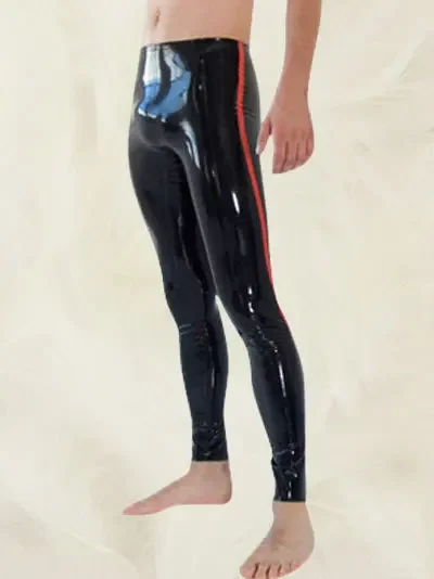 

Латекс/резина/комбинезон/костюм/маскарад/сексуальный/вечеринка/черный-красный-бретельки-латексные брюки