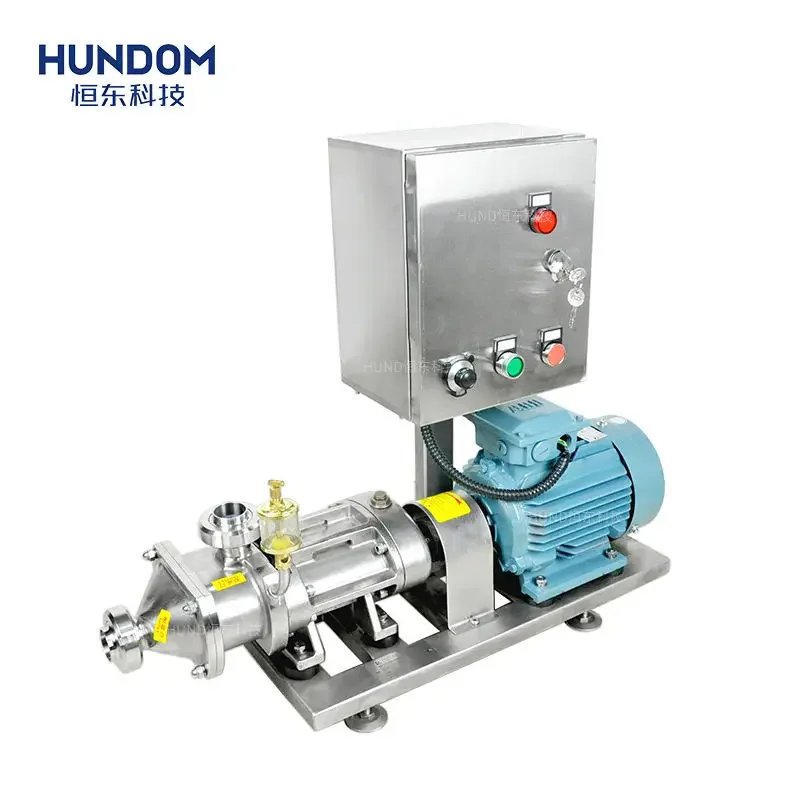 

Sanitary SS304/316 motor twin/double screw pump with VFD control box cream paste transfer pump