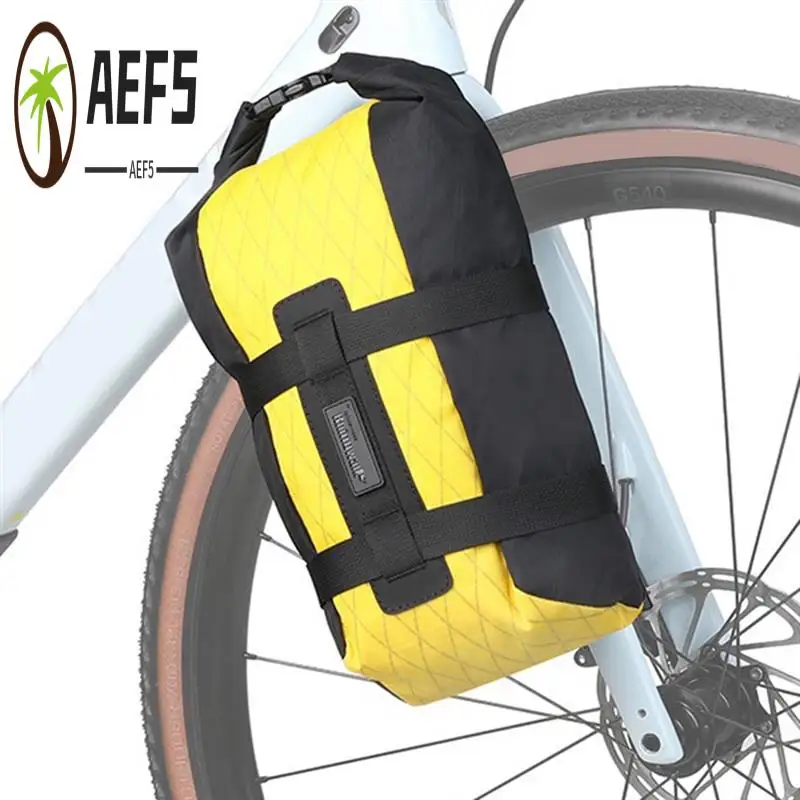 

AEF5-Rhinowalk Bike Front Fork Bag Quick Release Waterproof For Mtb Road Gravel Bike Bikepacking Cycling Storage Bag Support Up