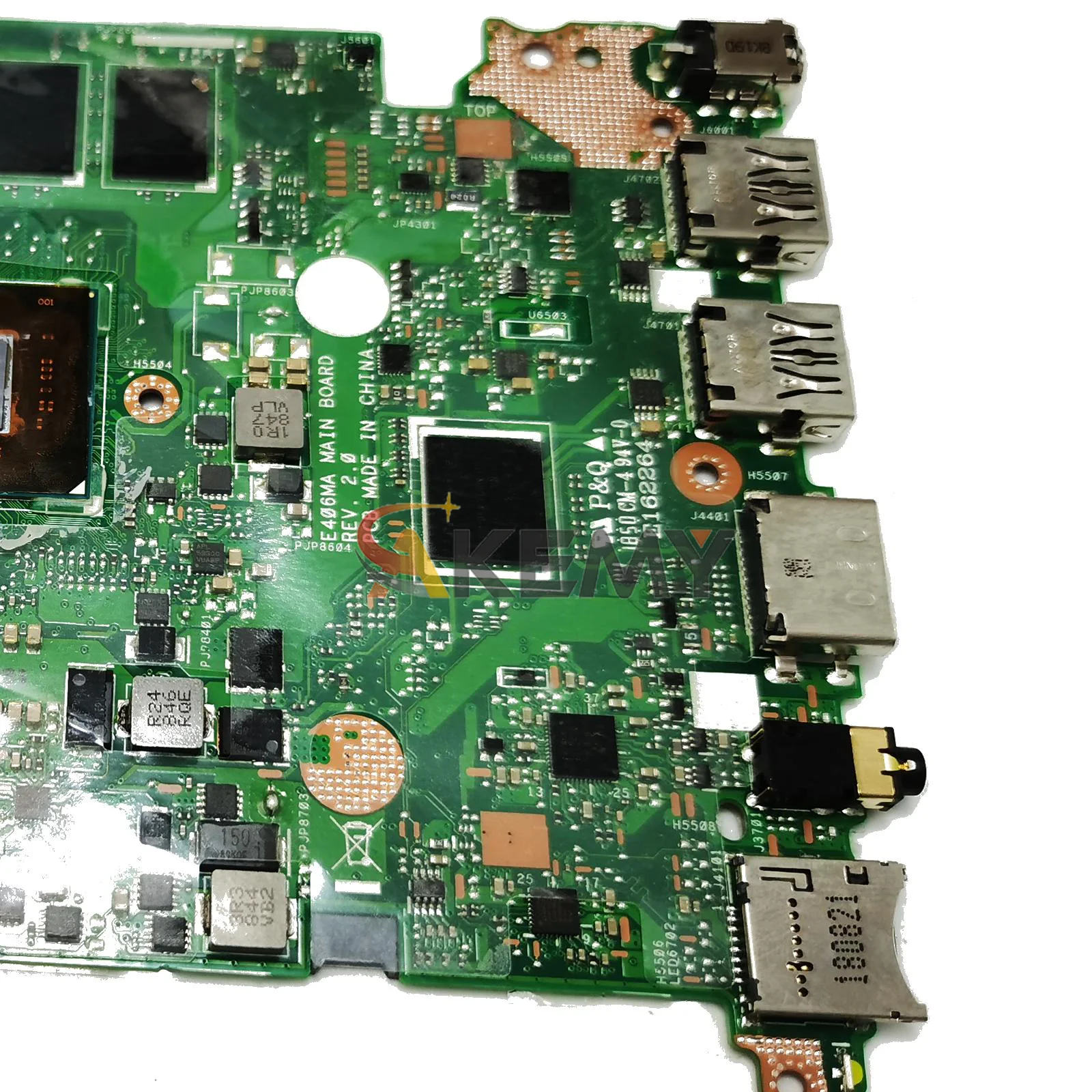 E406MA Motherboard Laptop untuk ASUS EeeBook E406MAS L406MA E406MA E406M Mainboard Notebook dengan CPU Celeron Tes 100% OK Pengiriman Cepat