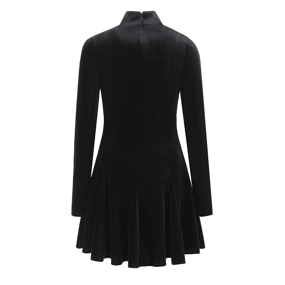 เสื้อคลุมทรงเอไลน์แฟชั่นสำหรับผู้หญิง รุ่นใหม่ ฤดูใบไม้ร่วง-ฤดูหนาว ผ้าโพลีเอสเตอร์ แขนยาว ซิป  สำหรับใส่ทำงาน