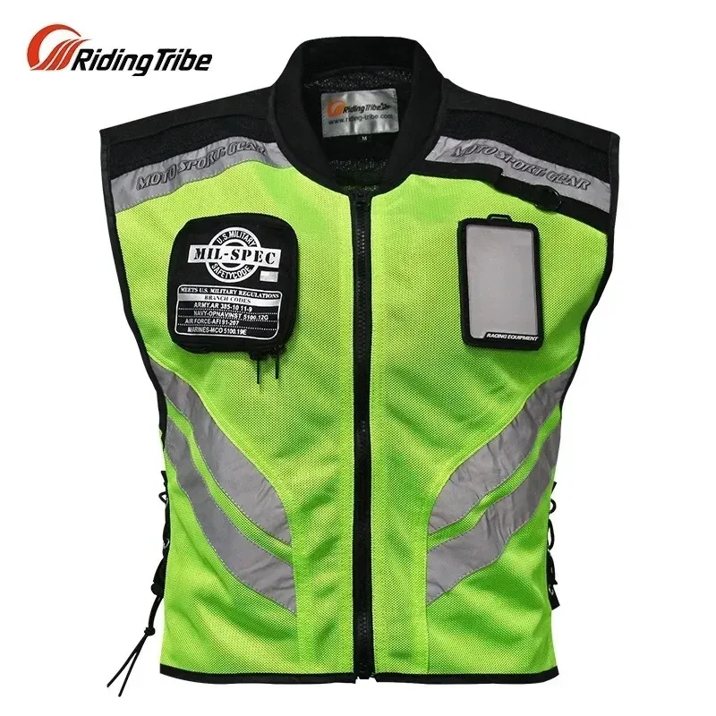 Riding Tribe Motorcycle Riding Reflective Vest Motorbike Safty Clothes Moto Warning Jacket Waistcoat