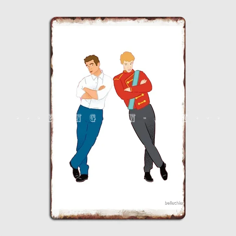 Red White And Royal Blue Book Art Metal Sign Wall Mural Living Room Classic Garage Decoration Tin Sign Posters