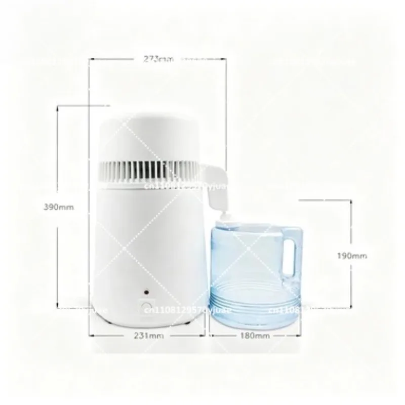 Stainless Steel Electric Water Distiller 4L Pure Water Purifier Jug 110V 220V Home Countertop Distilled Water Machine