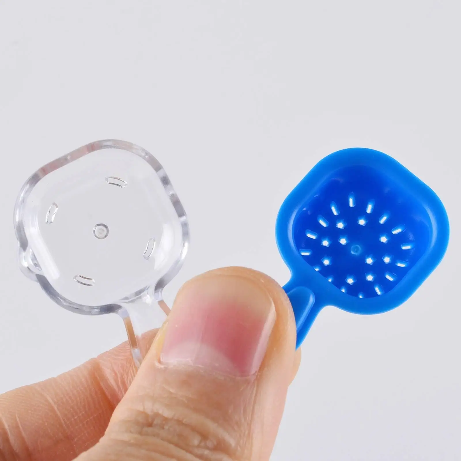 2 Pieces Miniature Colander Translucent Dollhouse Strainer Miniature Draining