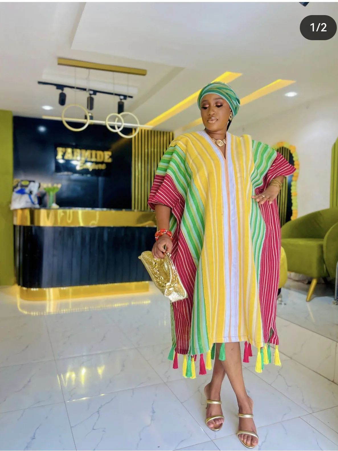 2026 vestidos africanos de talla grande para mujer primavera otoño africano con cuello en V media manga boda fiesta vestido largo de noche batas