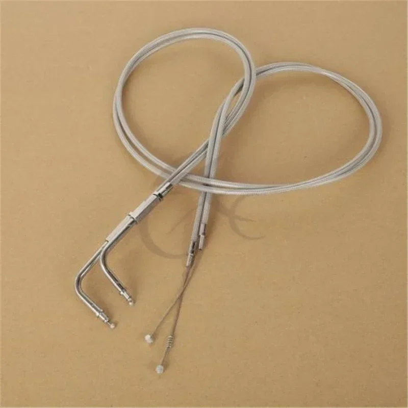 

For Harley Road King Dyna FLHR FLT FXST 1996-2007 2006 1999 Motorcycle Acsessories Braided Throttle Cable