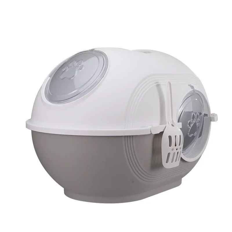 Cat Litter Basin Fully Enclosed Top Mounted Space Capsule Large Anti Splashing Deodorizing Cat Toilet Pet Supplies