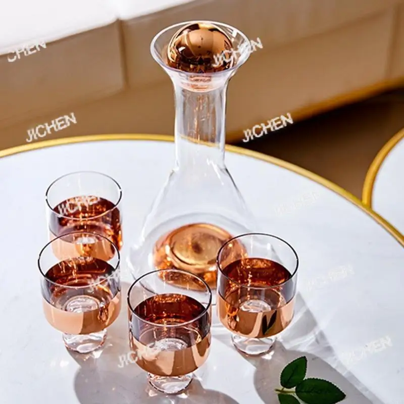 

Neu Elegant 1.5L Glass Beverage Carafes With 2 Cups For Parties Family Gatherings