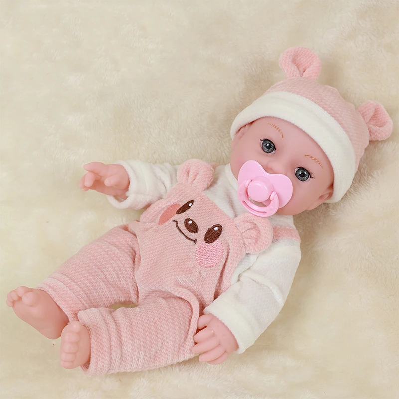 1pcs 30cm Mode Band Baby Simulatie Pop Rustgevende Reborn Baby Kinderen Speelgoed Meisjes Zacht Rubber Babypop Kinderen verjaardagscadeau