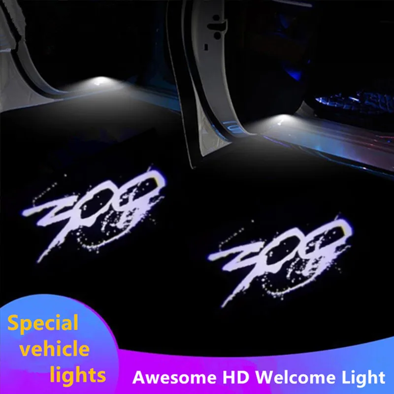 

LED Car Door Welcome Light Projector Laser Logo Ghost Lamps for Chrysler 300 300C 300S 2005-2024 2018 2020 2021 2022 Accessories