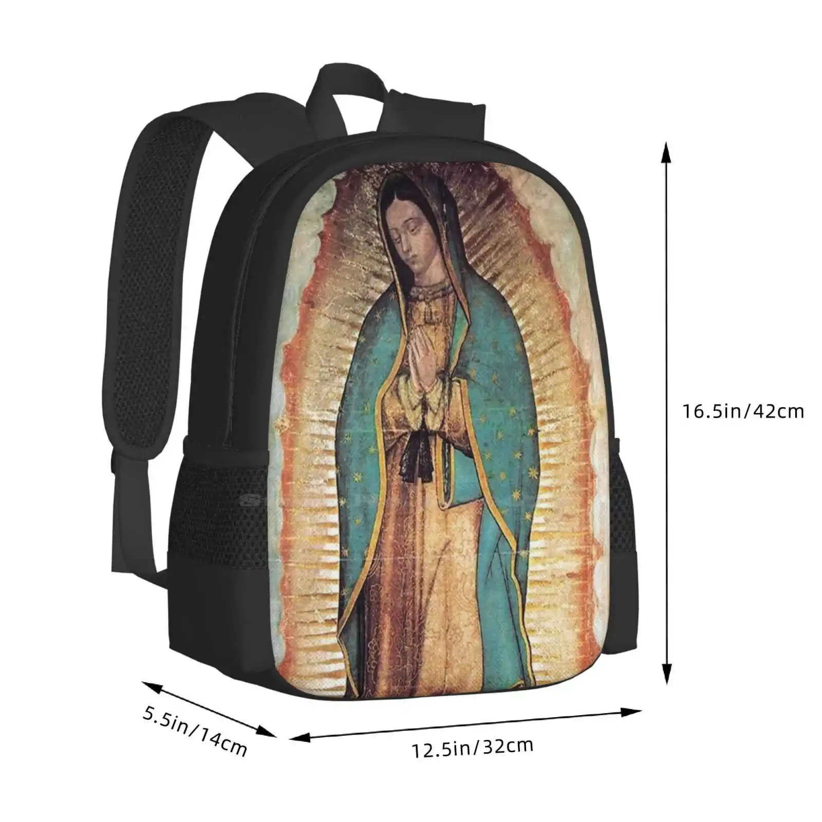 Originele Foto Van Onze Dame Van Guadalupe Hete Verkoop Schooltas Rugzak Modetassen God Religieus Katholicisme Geloof Gebedsbijbel