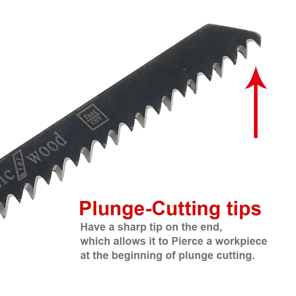 80Pcs Saw Blade Set T Shank Clean Fast Down Cut Wood Metal Cutting DIY Power Tool HCS HSS Saw Blades Set T Shank Blades