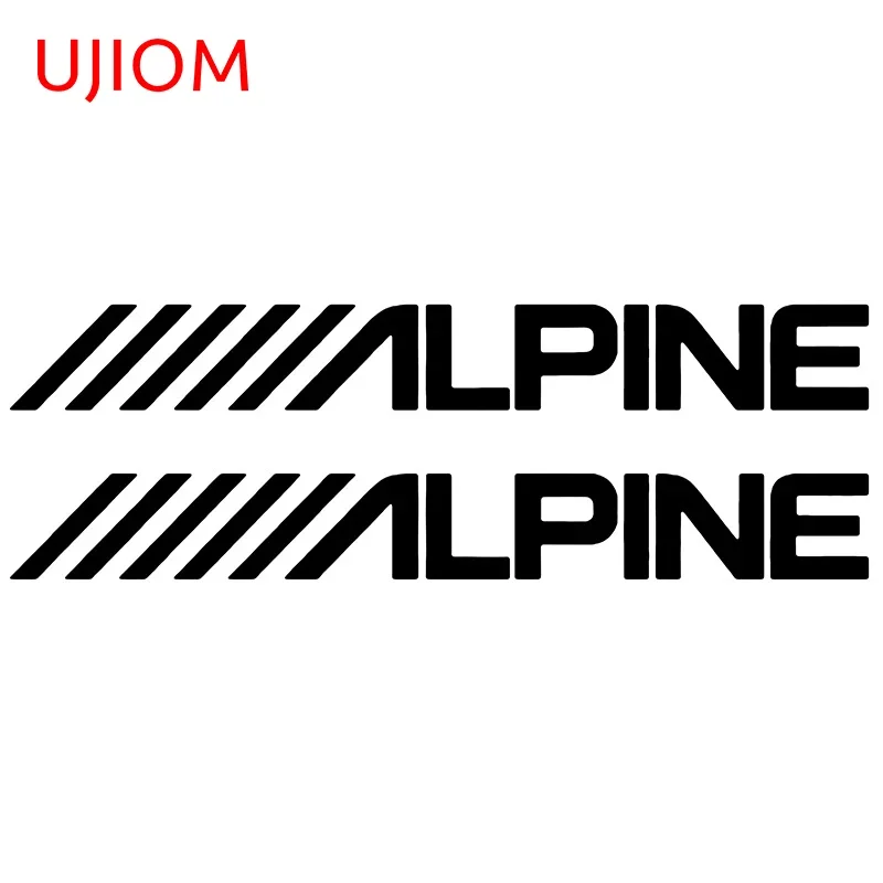 UJIOM for Alpine Audio Speakers Stereo Amplifier Sounds Sticker Waterproof Scratch Resistant Vinyl Decal Wardrobe Decoration