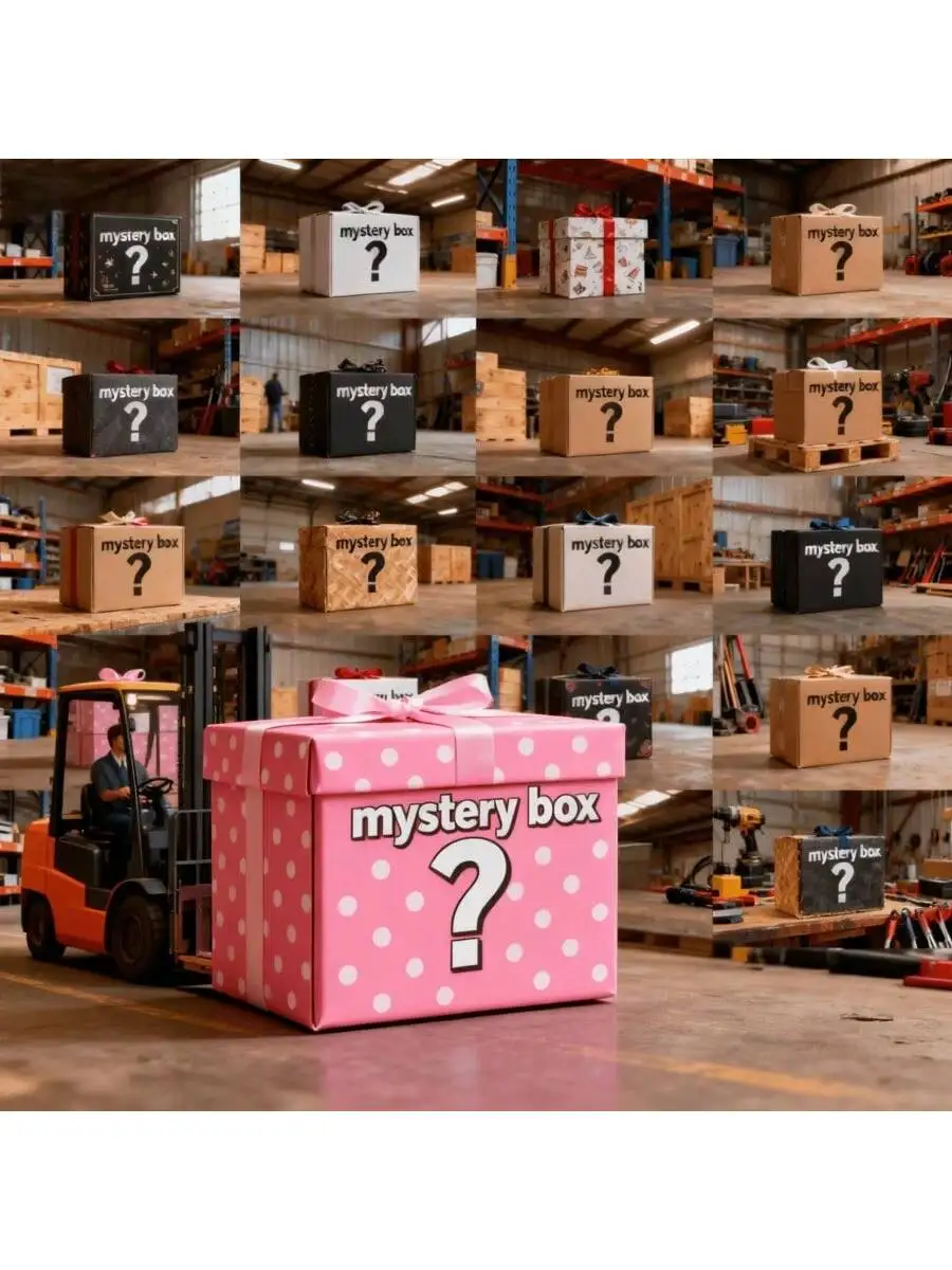 

Случайные наборы-сюрпризы, таинственные коробки с красотой и сюрпризами, мешки удачи, коробки для распаковки — всё это распределяется случайным образом.