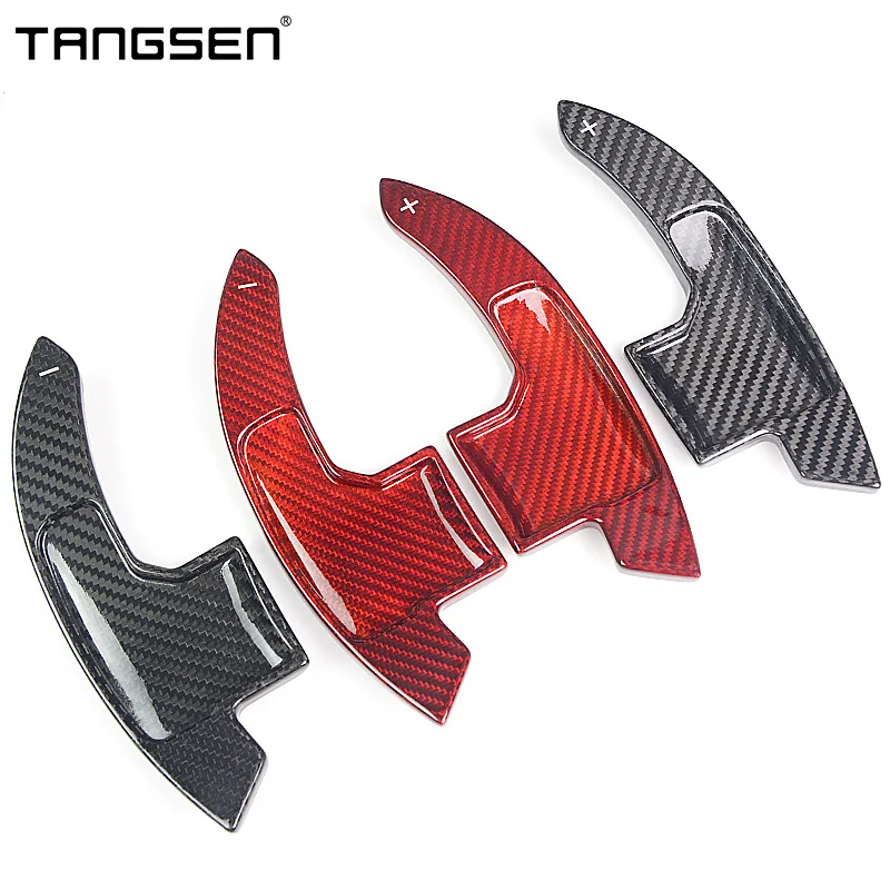 Carbon Fiber Car Steering Wheel Paddle Shift Suitable For Ford Mustang 2015-2018 2019 2020 202 Car Interior Accessories