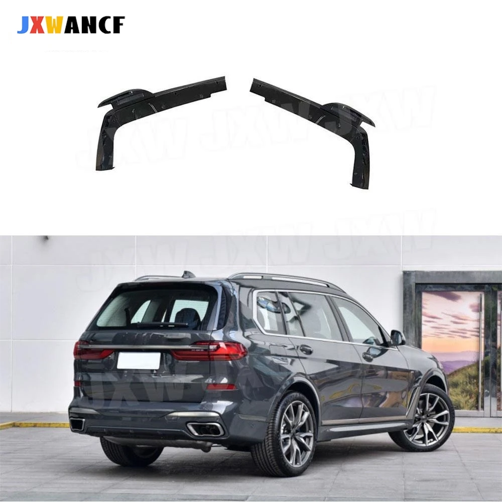 

JXWANCF Carbon Fiber Rear Bumper Diffuser splitters For BMW X7 G07 M Sport 2019-2024 Rear Lip Flaps Apron ABS Gloss Black