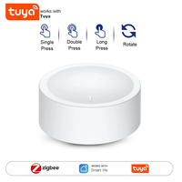 Tuya ZigBee Smart Knob Switch Wireless Scene Button Rotatable Dimmer Switch Home Appliances Automation Linkage Remoter